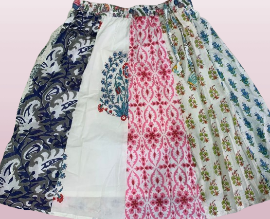 Block Print Short Skirt
