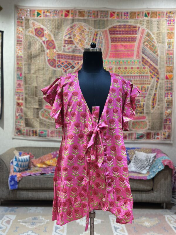 Gulab Ruffle Wrap Dress