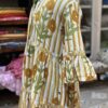 Mustard Bloom Hand Block Dress