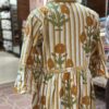 Mustard Bloom Hand Block Dress