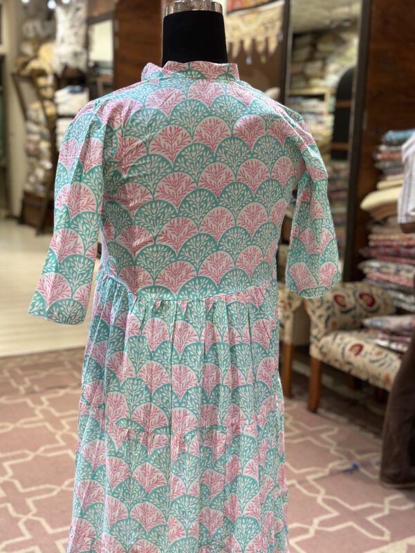 IMG_5448 Aarunya Fan Print Tier Dress