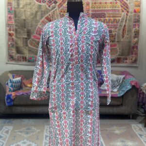 Gulbagh Hand Block Printed Cotton Kurta