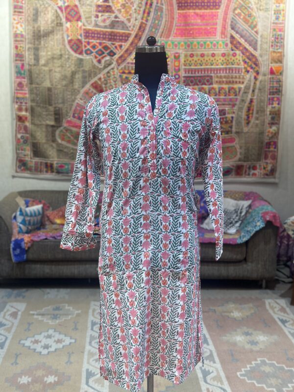 Gulbagh Hand Block Printed Cotton Kurta