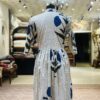 Indigo Petals Hand Block Cotton Dress / Cotton Dress/ Long Dress/ Trending Dress/ Ethnic Wear/ Traditional Dress