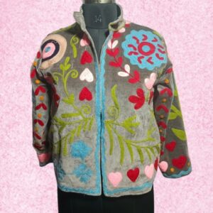 Handmade Suzani Jacket – Tradition Woven Into Warmth