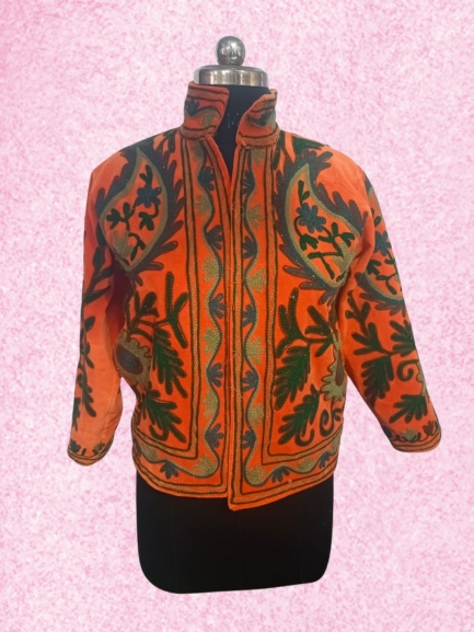 Handmade Suzani Jacket – Tradition Woven Into Warmth