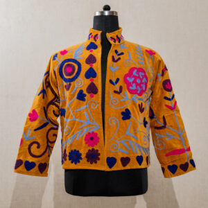 AMP-5312 Velvet Suzani Long Jacket