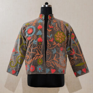 AMP-5318 Velvet Suzani Long Jacket