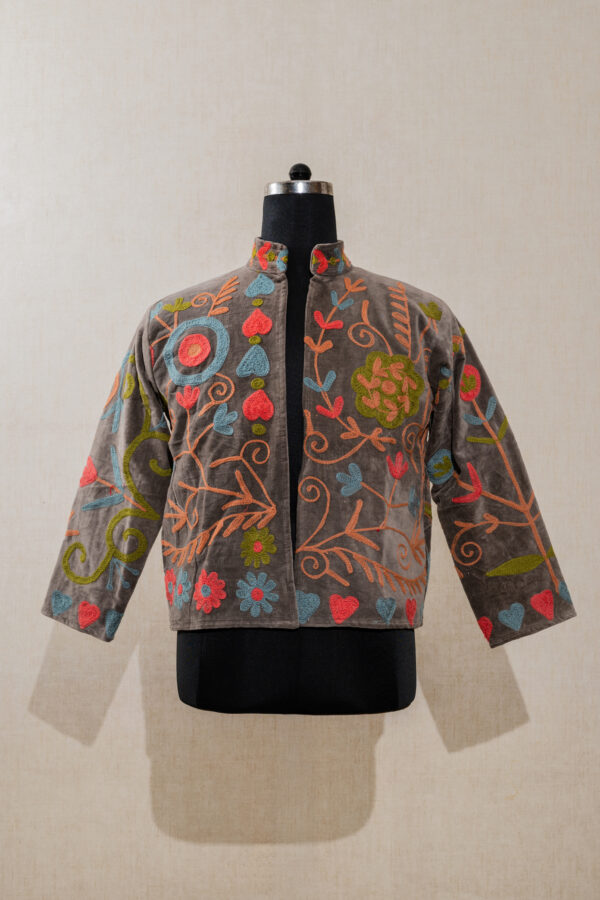 Velvet Suzani Long Jacket