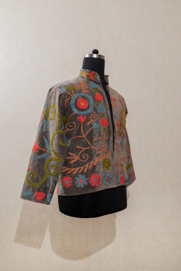 Velvet Suzani Long Jacket