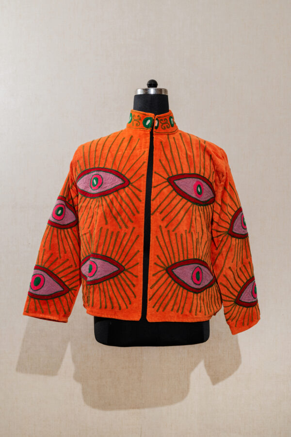 AMP-5328 Velvet Suzani Long Jacket