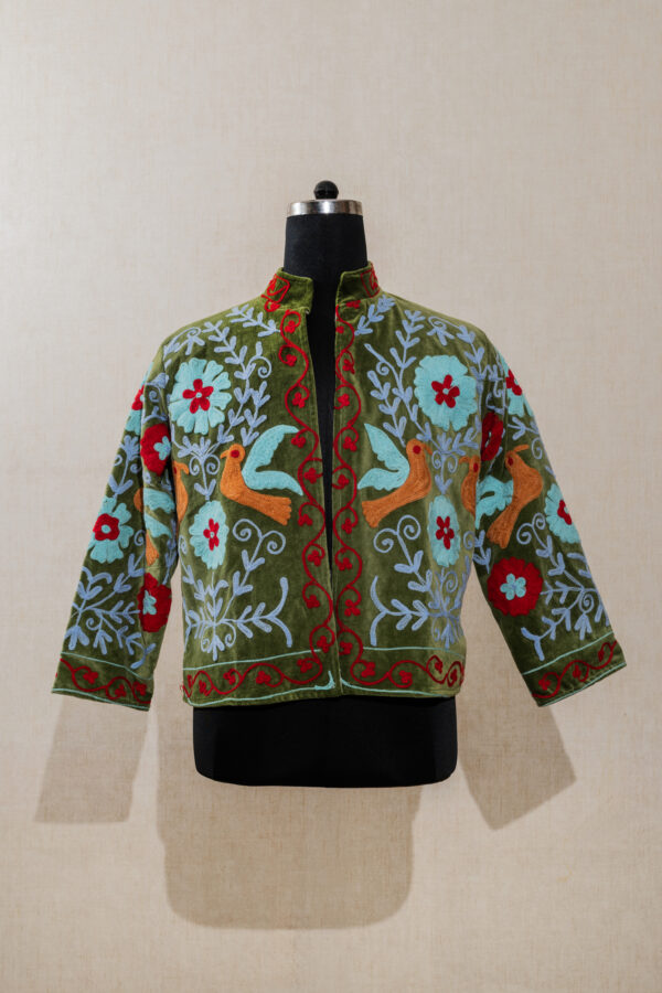 AMP-5337 Velvet Suzani Long Jacket