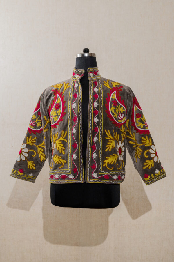 Velvet Suzani Long Jacket