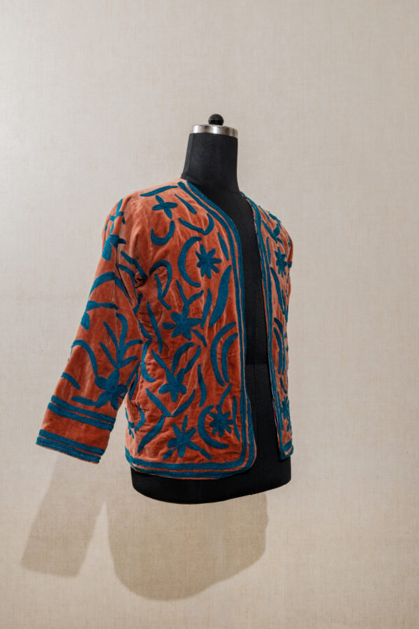 AMP-5353 Velvet Suzani Long Jacket