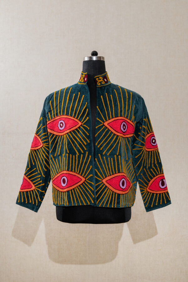 AMP-5360 Velvet Suzani Long Jacket