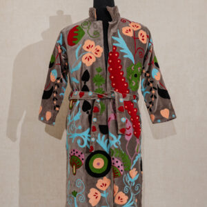 Velvet Suzani Long Jacket