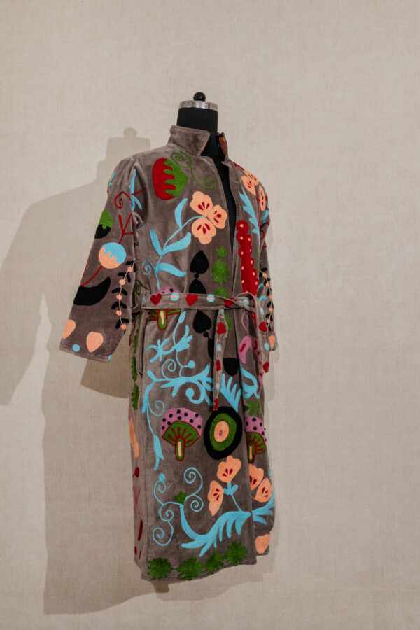Velvet Suzani Long Jacket