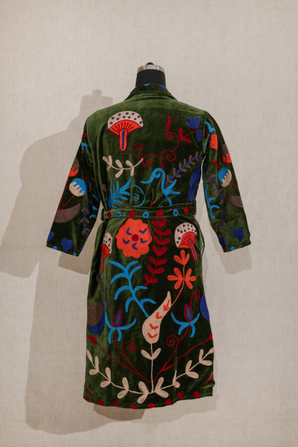 Velvet Suzani Long Jacket