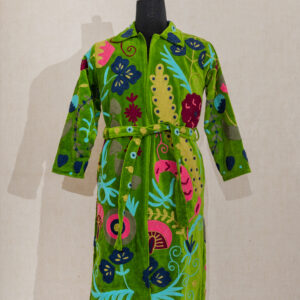 Velvet Suzani Long Jacket