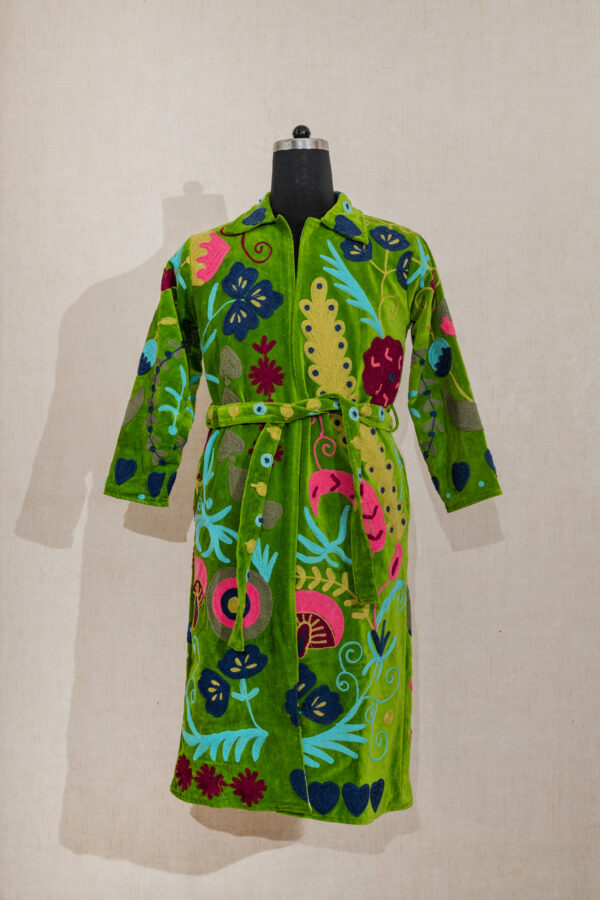Velvet Suzani Long Jacket