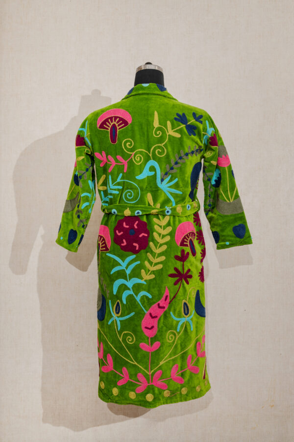 Velvet Suzani Long Jacket