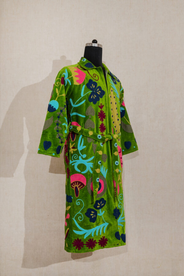 Velvet Suzani Long Jacket