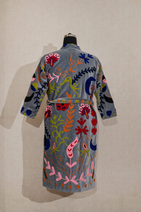Velvet Suzani Long Jacket