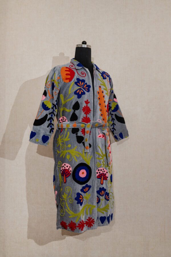 Velvet Suzani Long Jacket